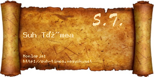 Suh Tímea névjegykártya