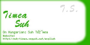 timea suh business card